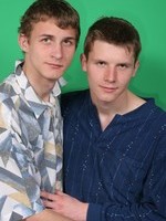 young man escorts hugs models pose natural hugging